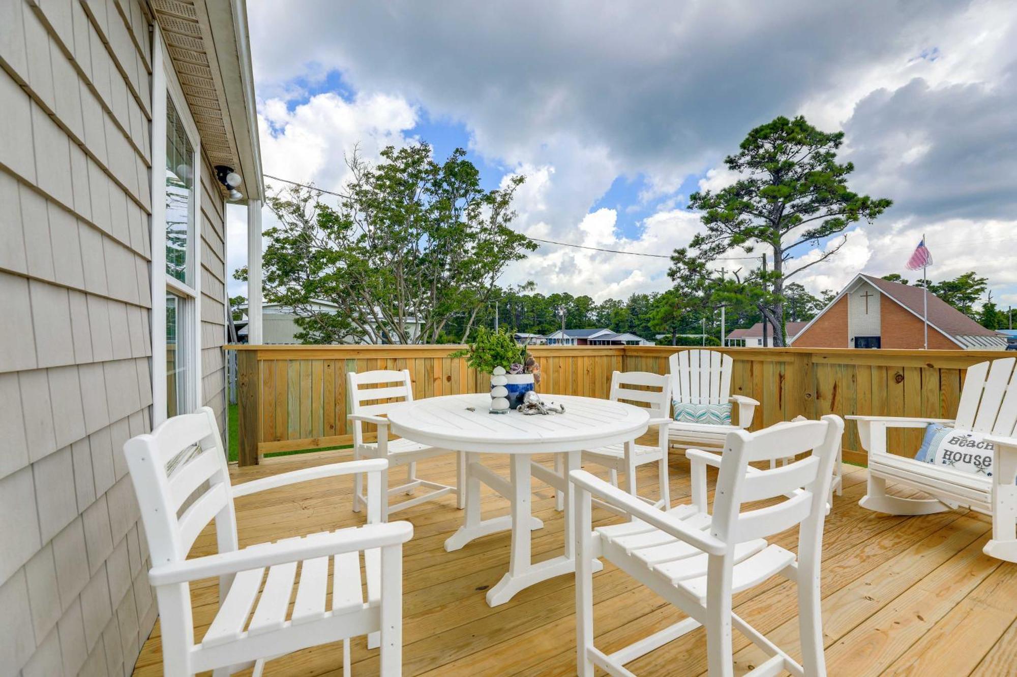 The Willowberry House With Deck And Grill! Harkers Island Ngoại thất bức ảnh