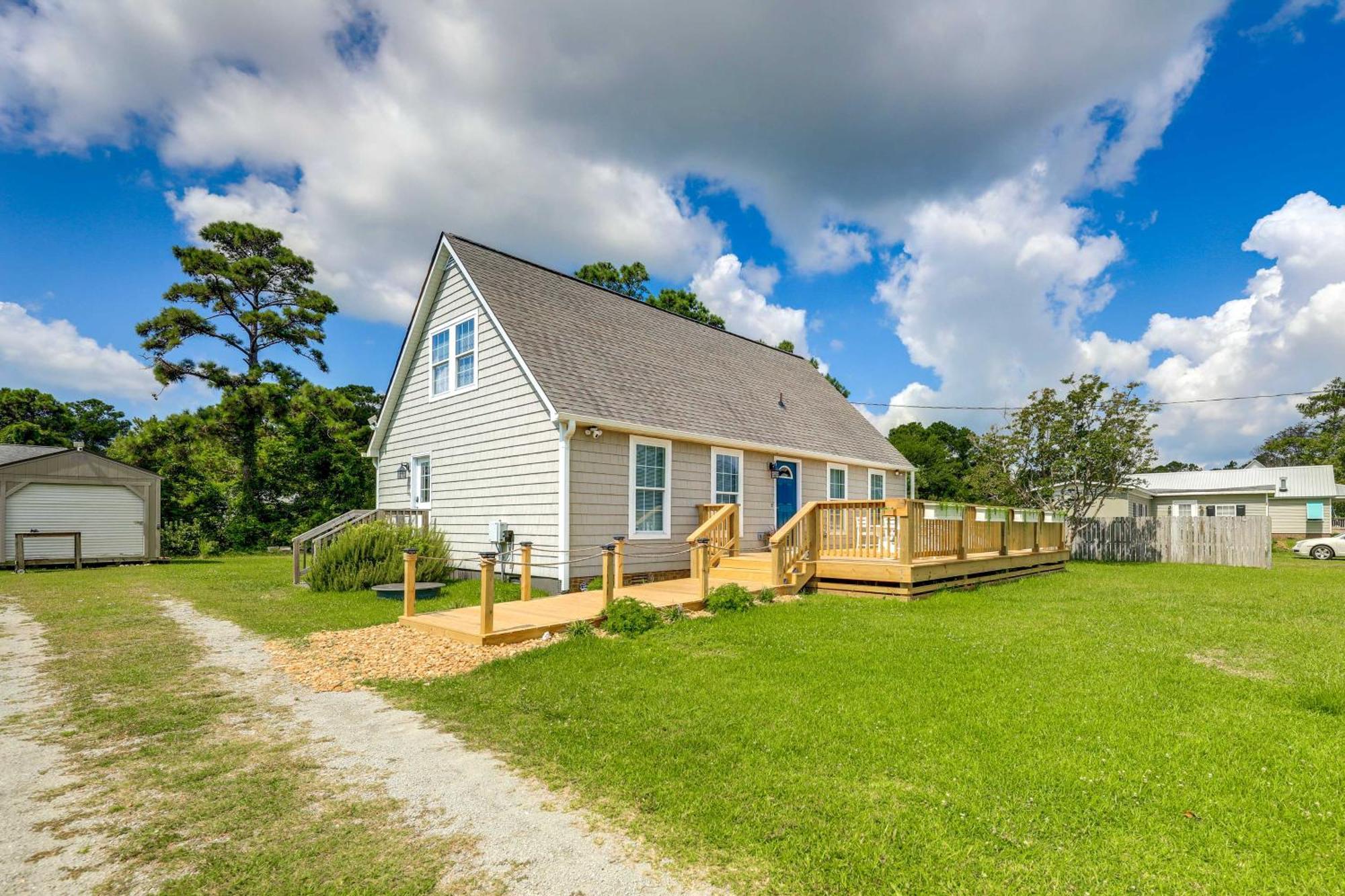 The Willowberry House With Deck And Grill! Harkers Island Ngoại thất bức ảnh