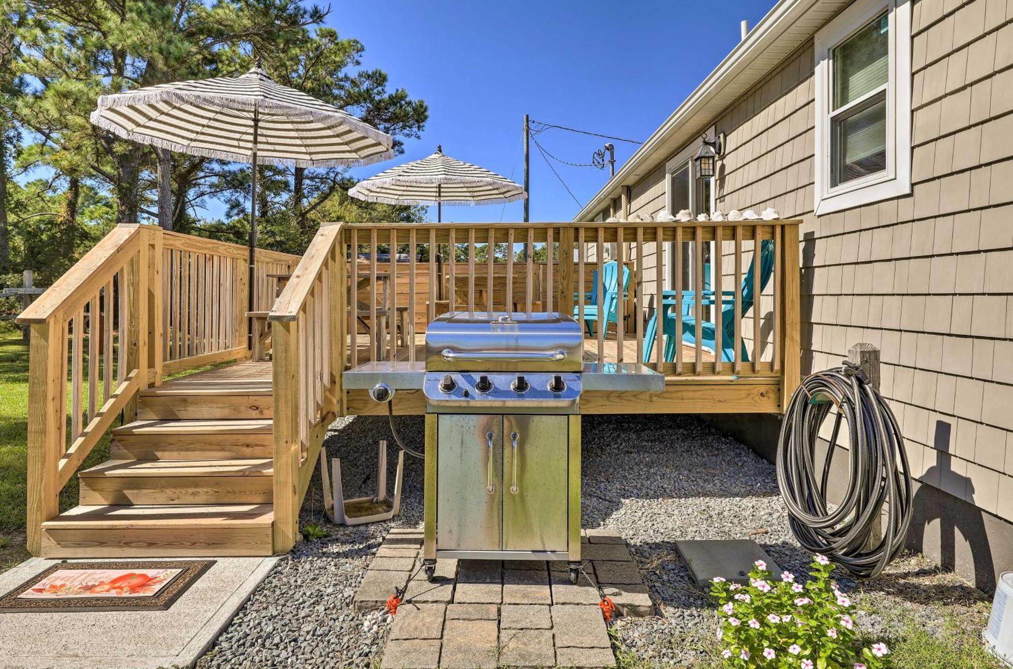 The Willowberry House With Deck And Grill! Harkers Island Ngoại thất bức ảnh